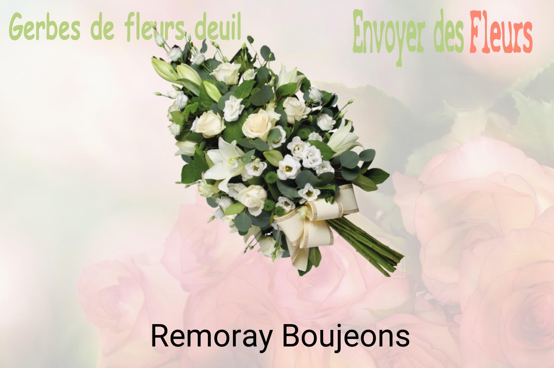 Gerbe de fleurs de deuil livrée à Remoray-Boujeons